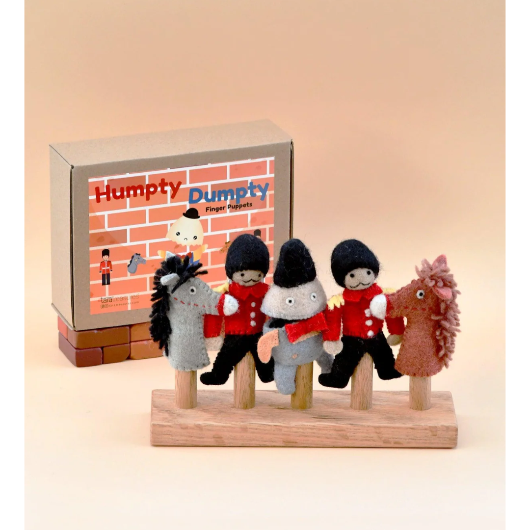 Tara Treasures - Humpty Dumpty Finger Puppet Set