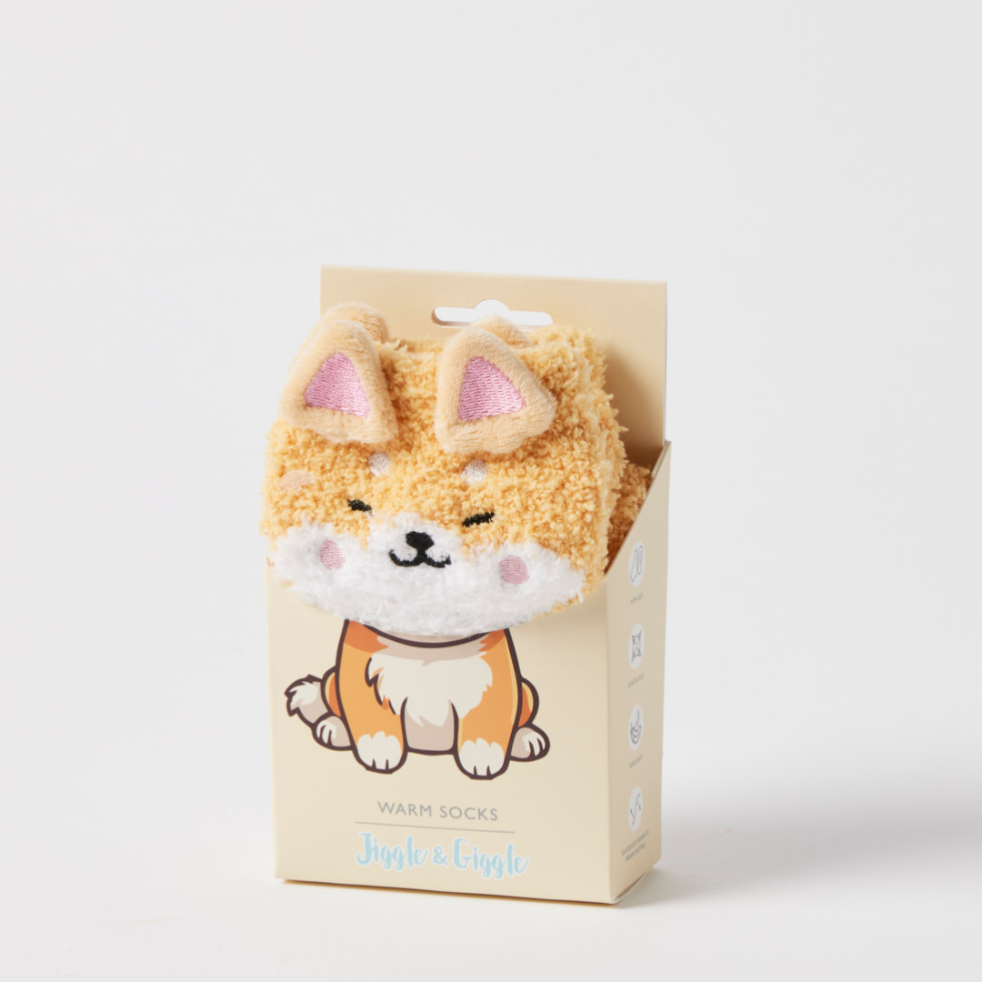 Jiggle & Giggle - Grippy Animal Socks (select style)
