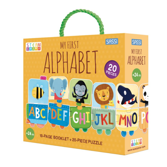 Sassi My First Alphabet STEAM Puzzle & Book Set