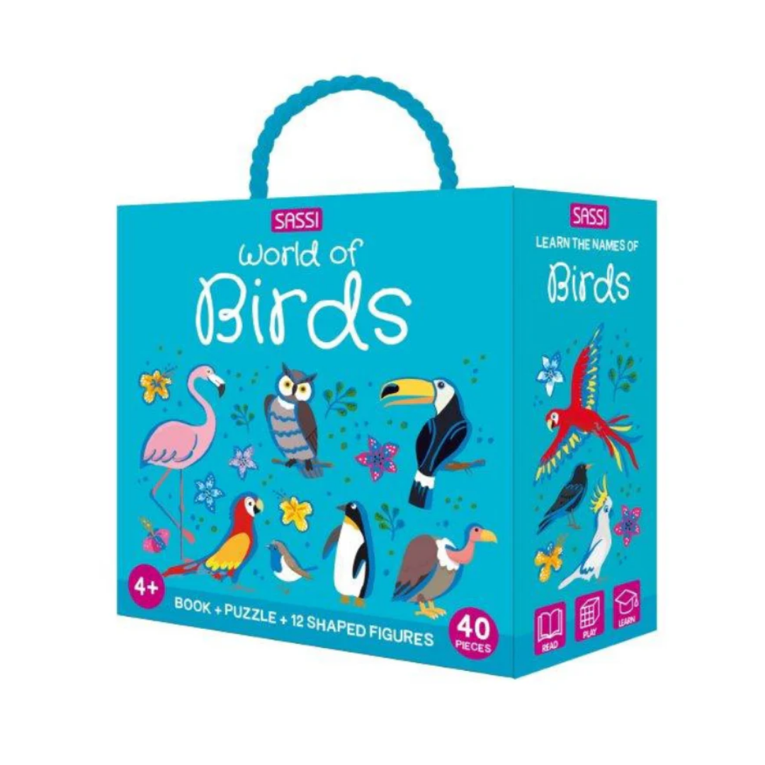 Sassi 3D Puzzle and Book Set - World of Birds