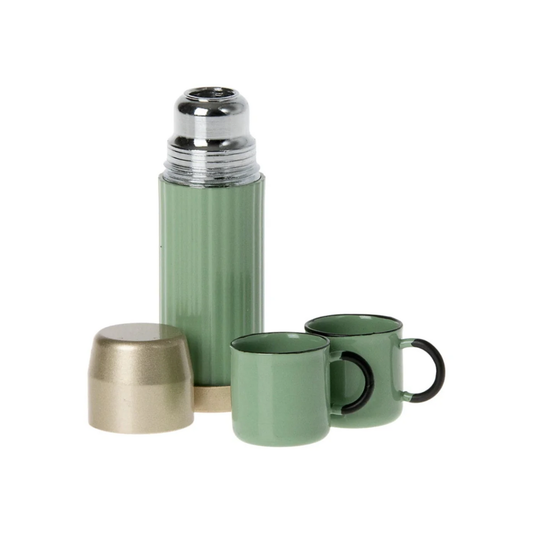 Maileg Miniature Thermos & Cups Mint