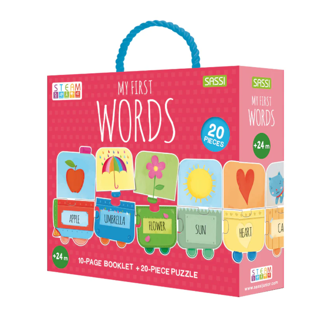 Sassi My First Words STEAM Puzzle & Book Set