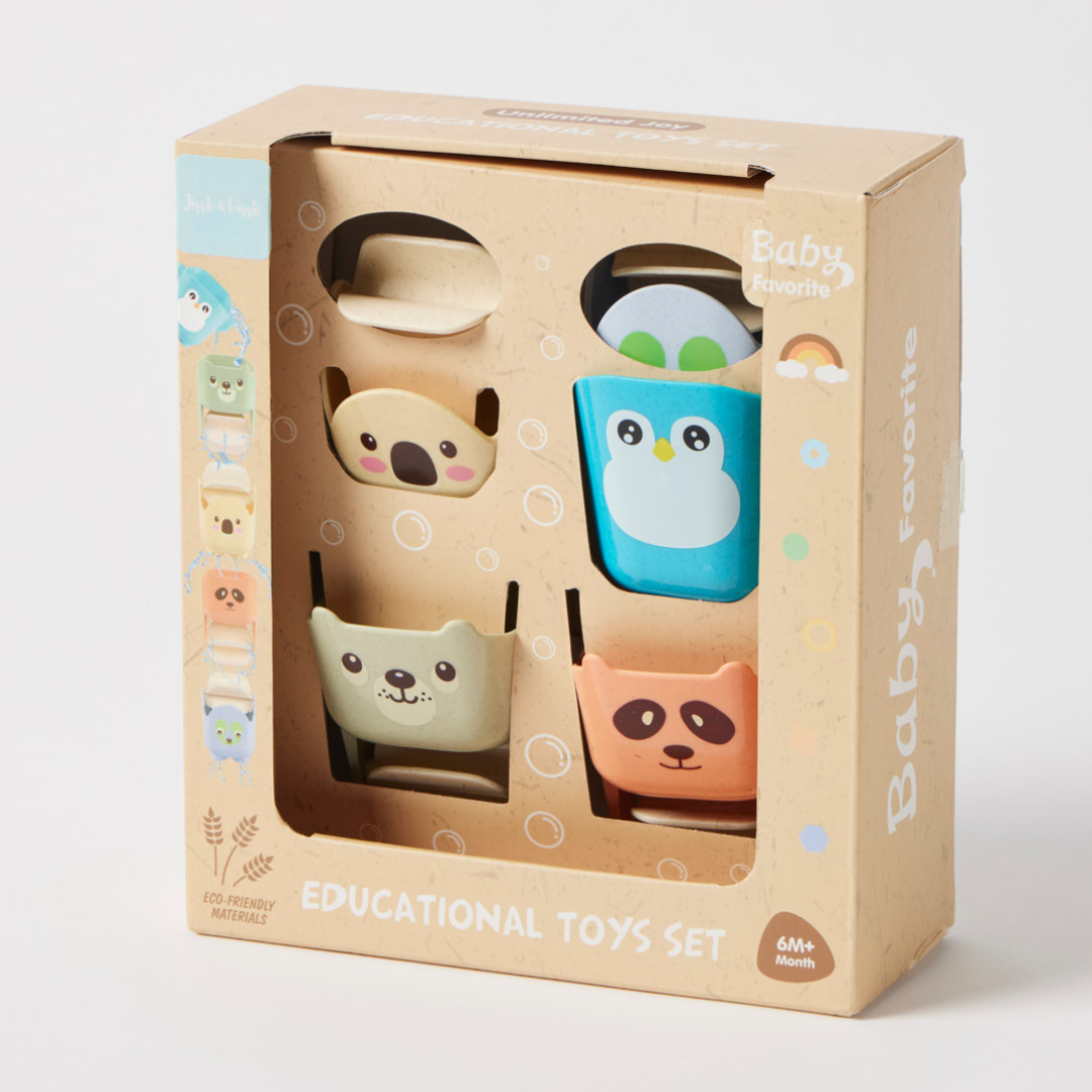 Jiggle & Giggle - Eco-Friendly Splash & Spin Bath Animals