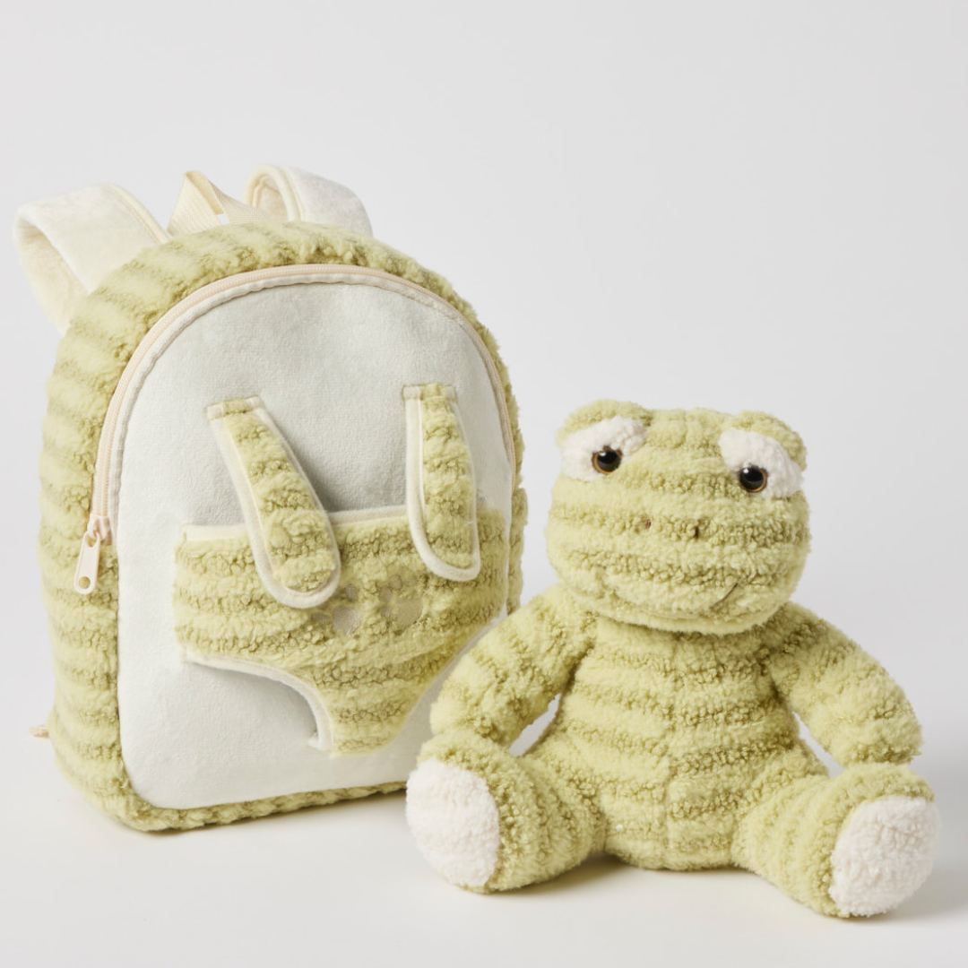 Jiggle & Giggle - Plush Frog Buddy Backpack