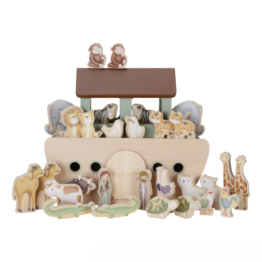 Little Dutch - Wooden Noah's Ark Playset