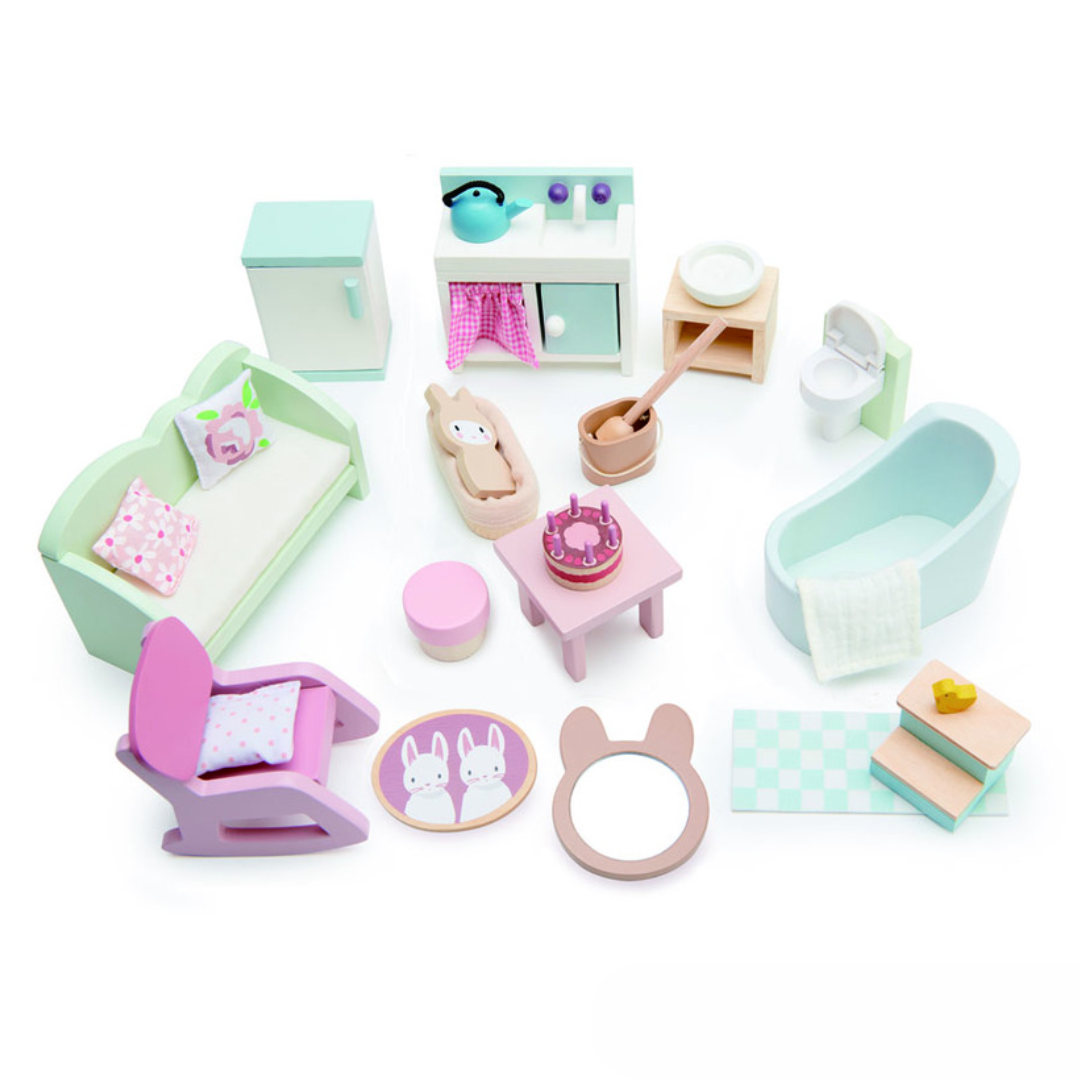 Tender Leaf Countryside Dolls House Wooden Furniture Set
