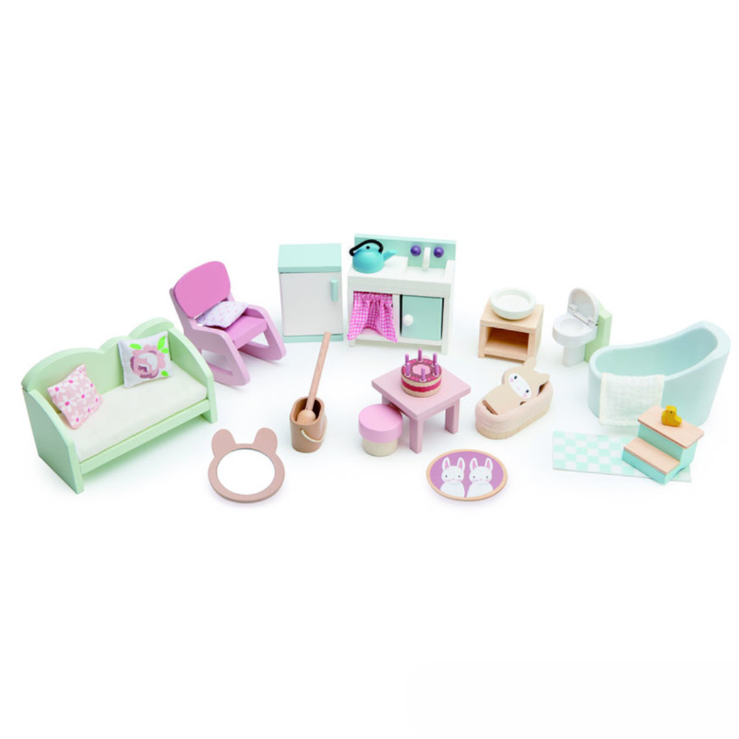 Tender Leaf Countryside Dolls House Wooden Furniture Set