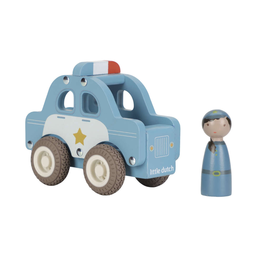 Little Dutch - Wooden Police Car