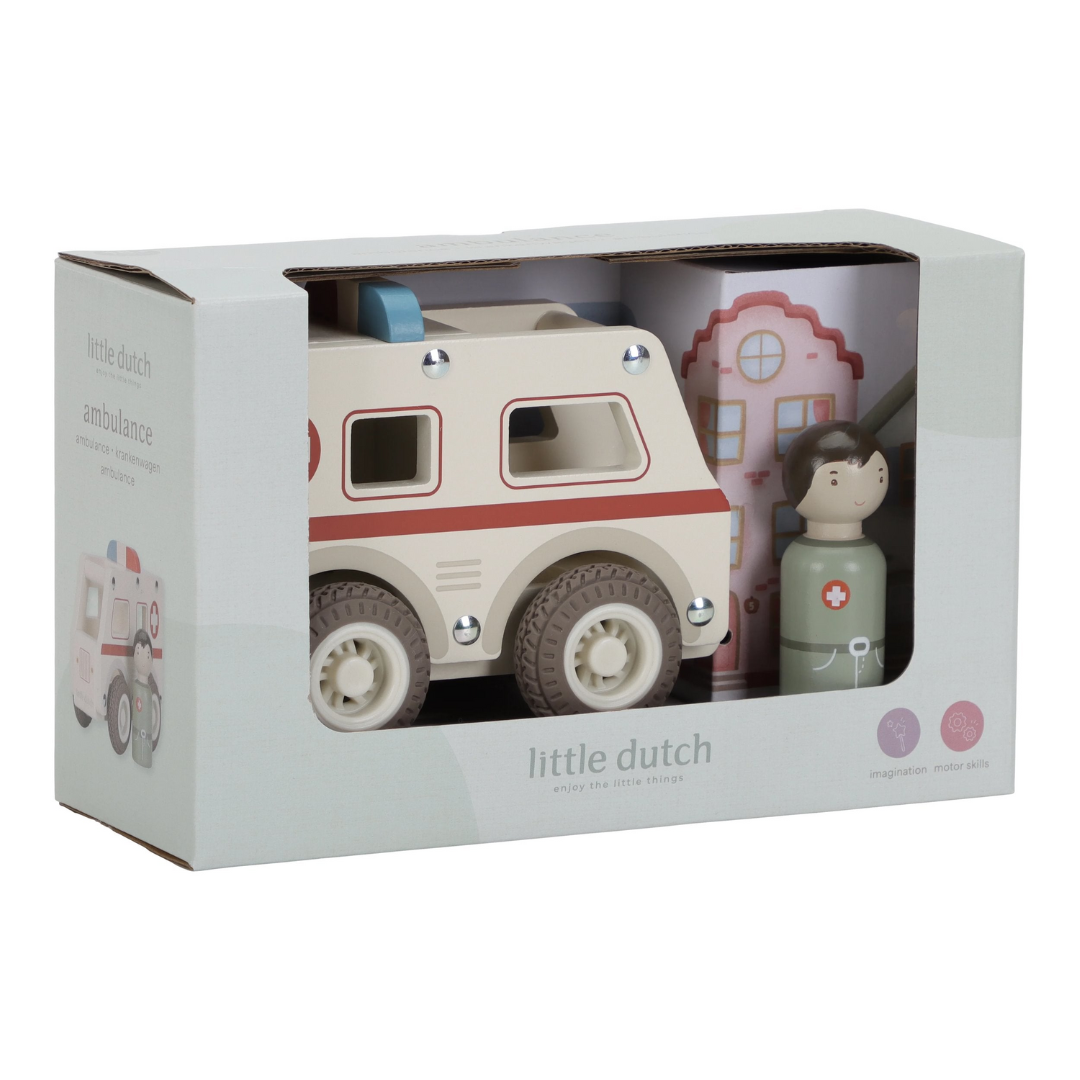 Little Dutch - Wooden Ambulance