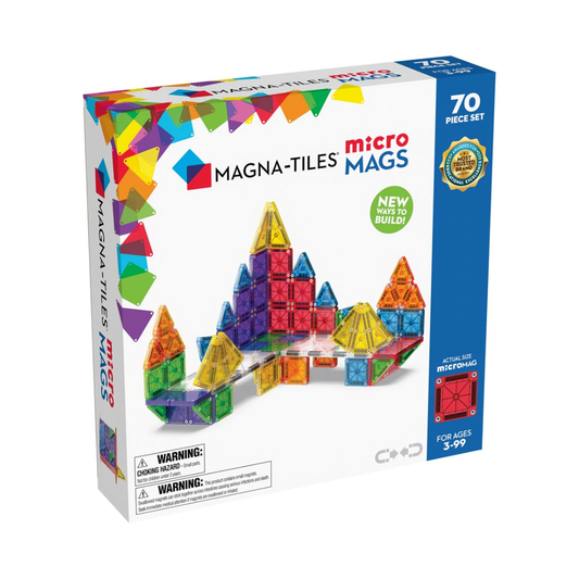 Magna-Tiles MicroMAGS - 70 Piece Set