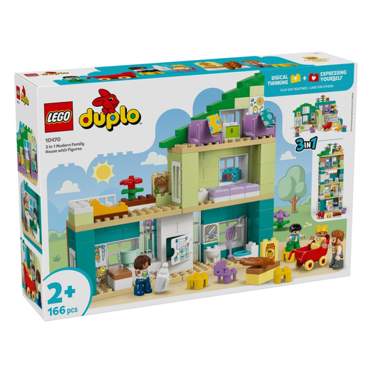 DUPLO by LEGO 3 in 1 Modern Family House with Figures 10470