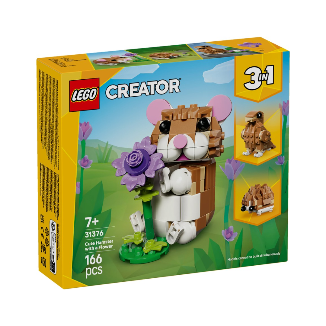 LEGO Creator 3 in 1: Cute Hamster with a Flower 31376