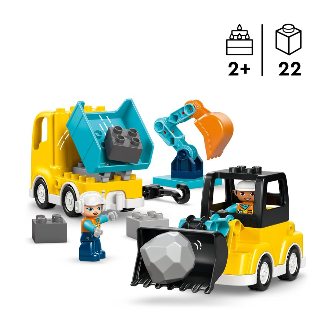 DUPLO by LEGO 3 in 1 Construction Vehicles 10475