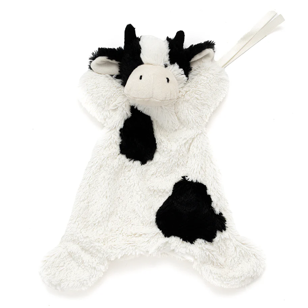 Nana Huchy - Clover the Cow Hoochy Coochie Puppet Comforter | Black & White