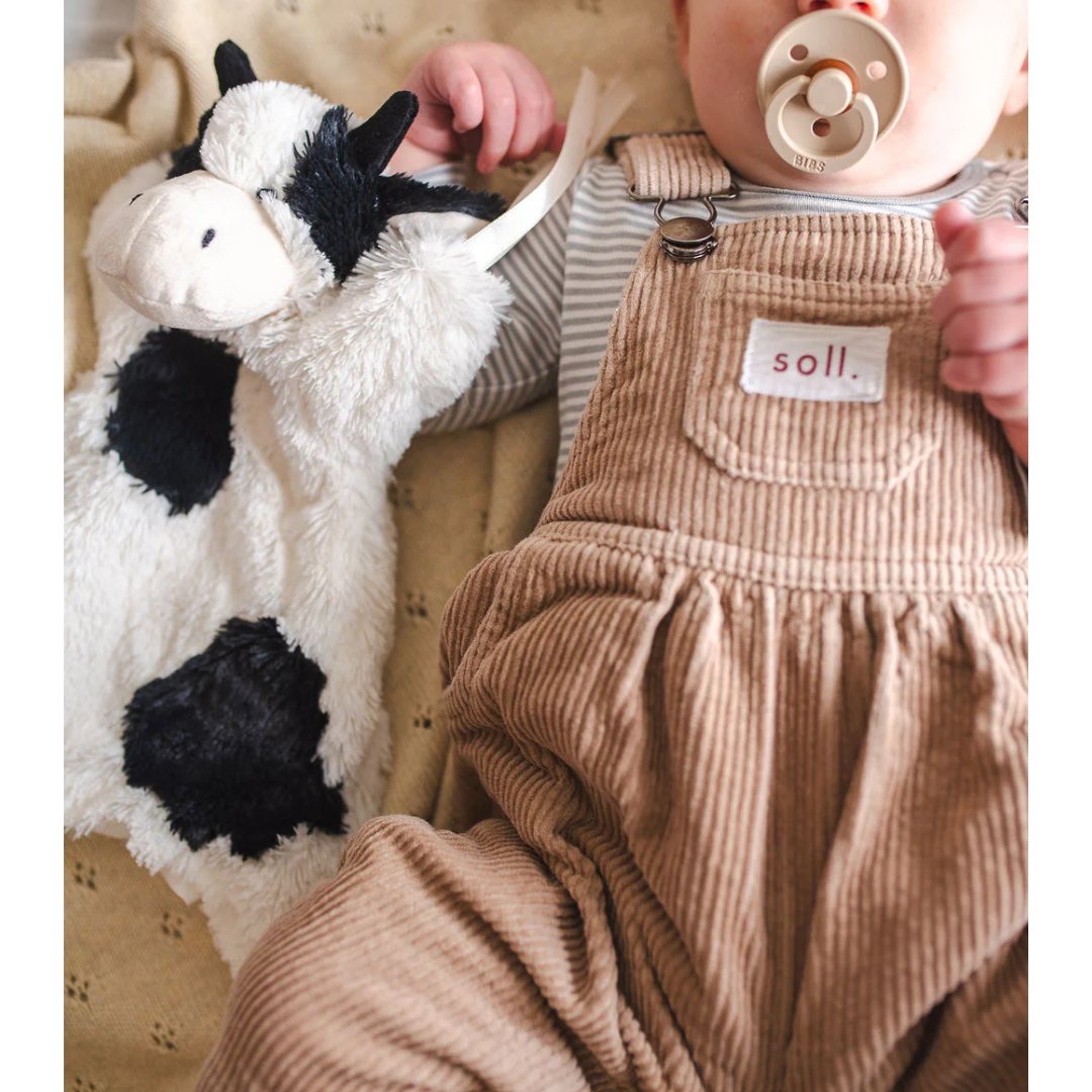 Nana Huchy - Clover the Cow Hoochy Coochie Puppet Comforter | Black & White