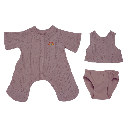 Olli Ella - Dinkum Dolls Pointelle PJ Set - Lavender