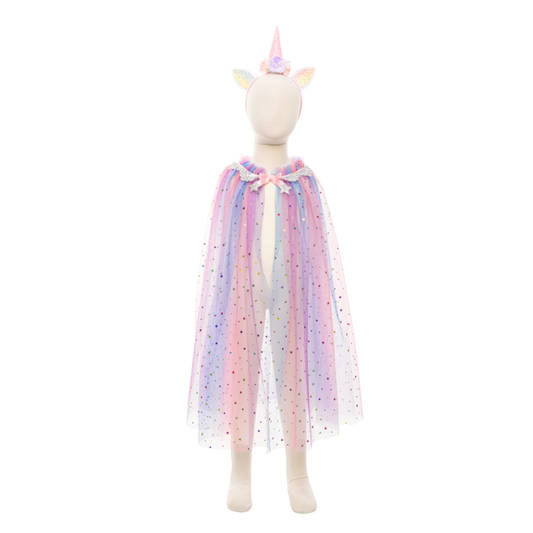 Great Pretenders - Rainbow Unicorn Cape & Headband