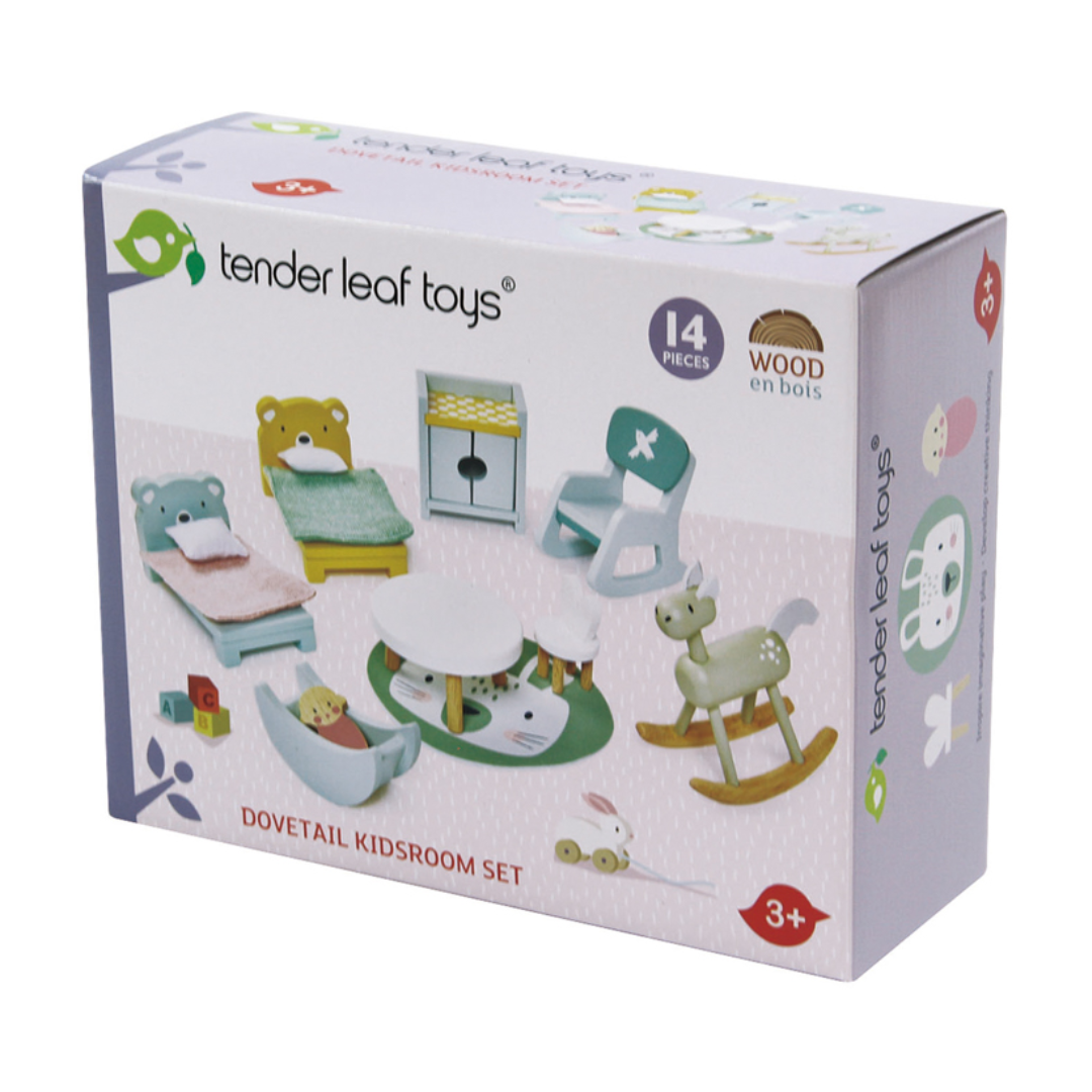 Tender Leaf Wooden Dovetail Kids Room Set