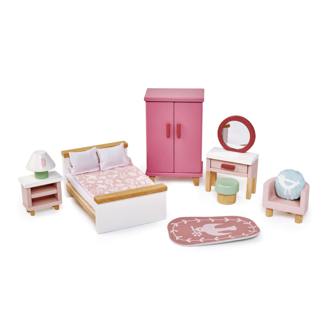 Tender Leaf Wooden Dovetail Bedroom Set
