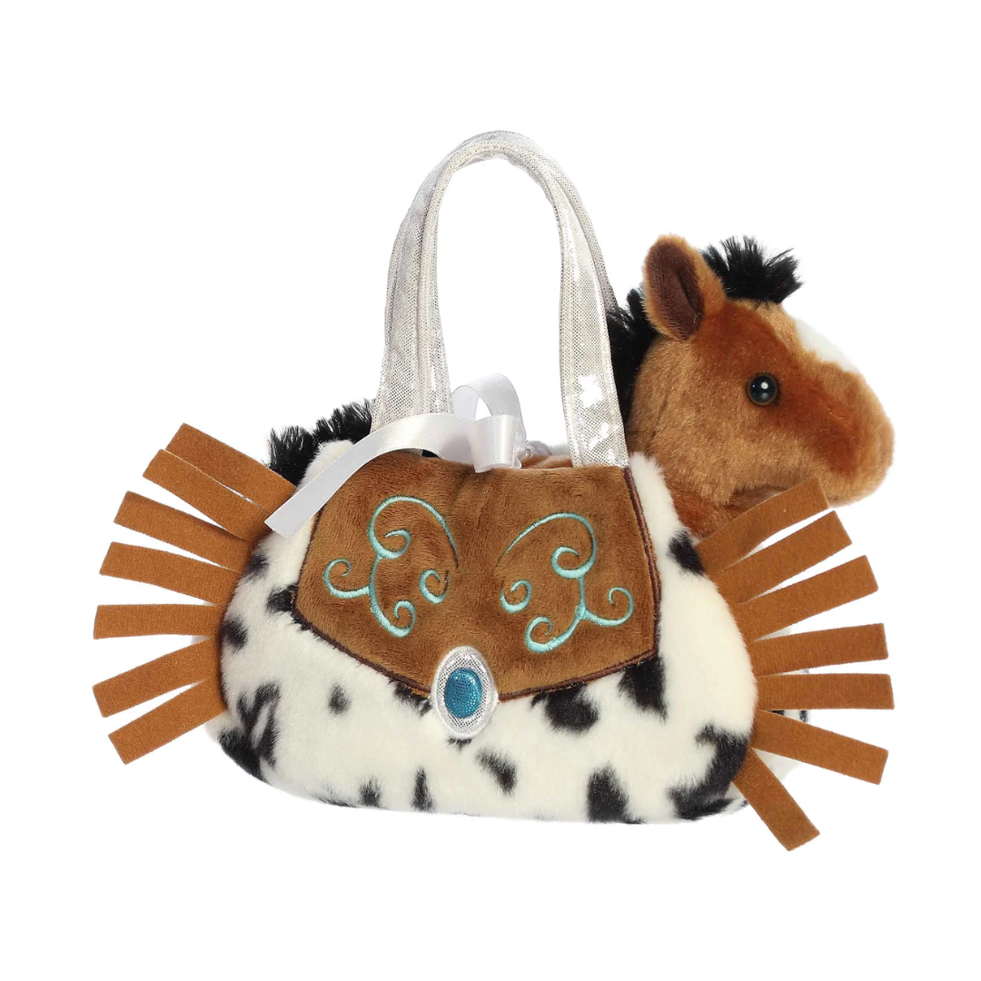 Fancy Pals - Brown Horse in Western Fringe Bag