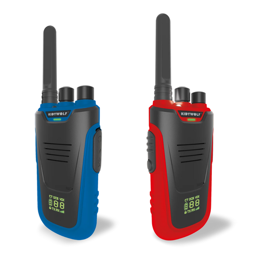 Kidytalk - Long Range Walkie Talkie | Blue & Red