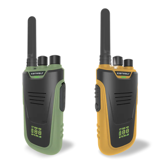 Kidytalk - Long Range Walkie Talkie | Green & Orange