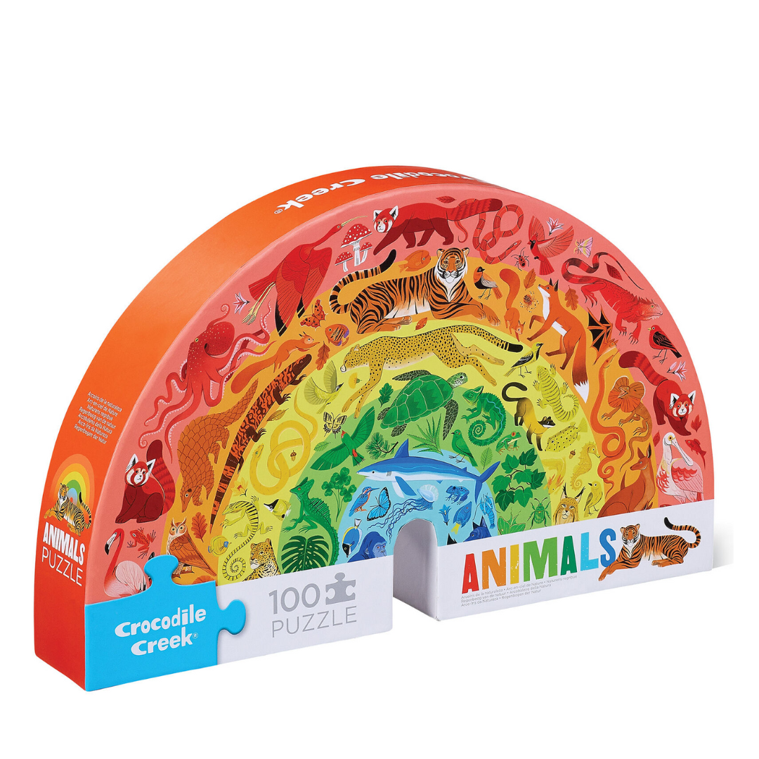 Crocodile Creek - Rainbow Puzzle - Animals | 100 Piece