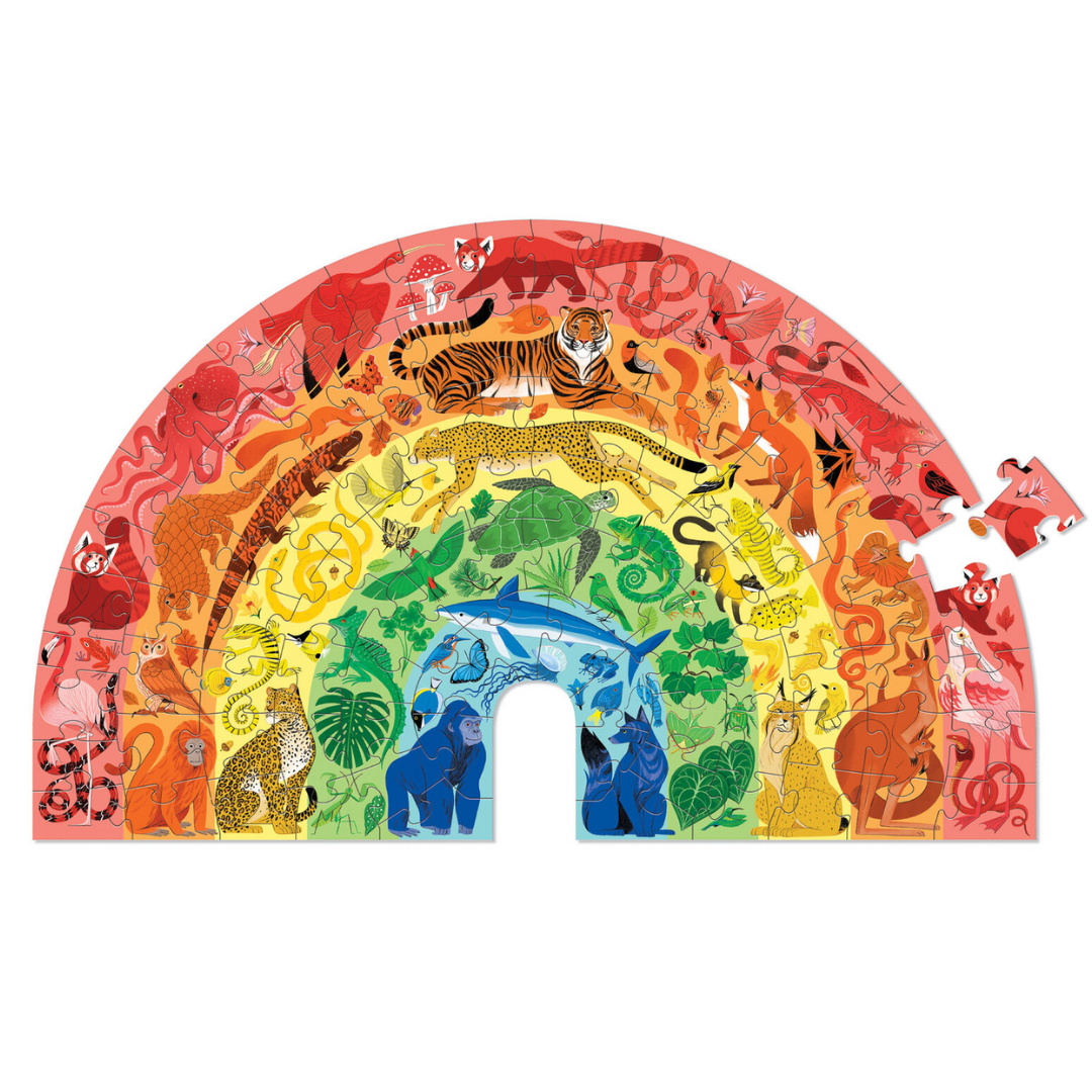 Crocodile Creek - Rainbow Puzzle - Animals | 100 Piece