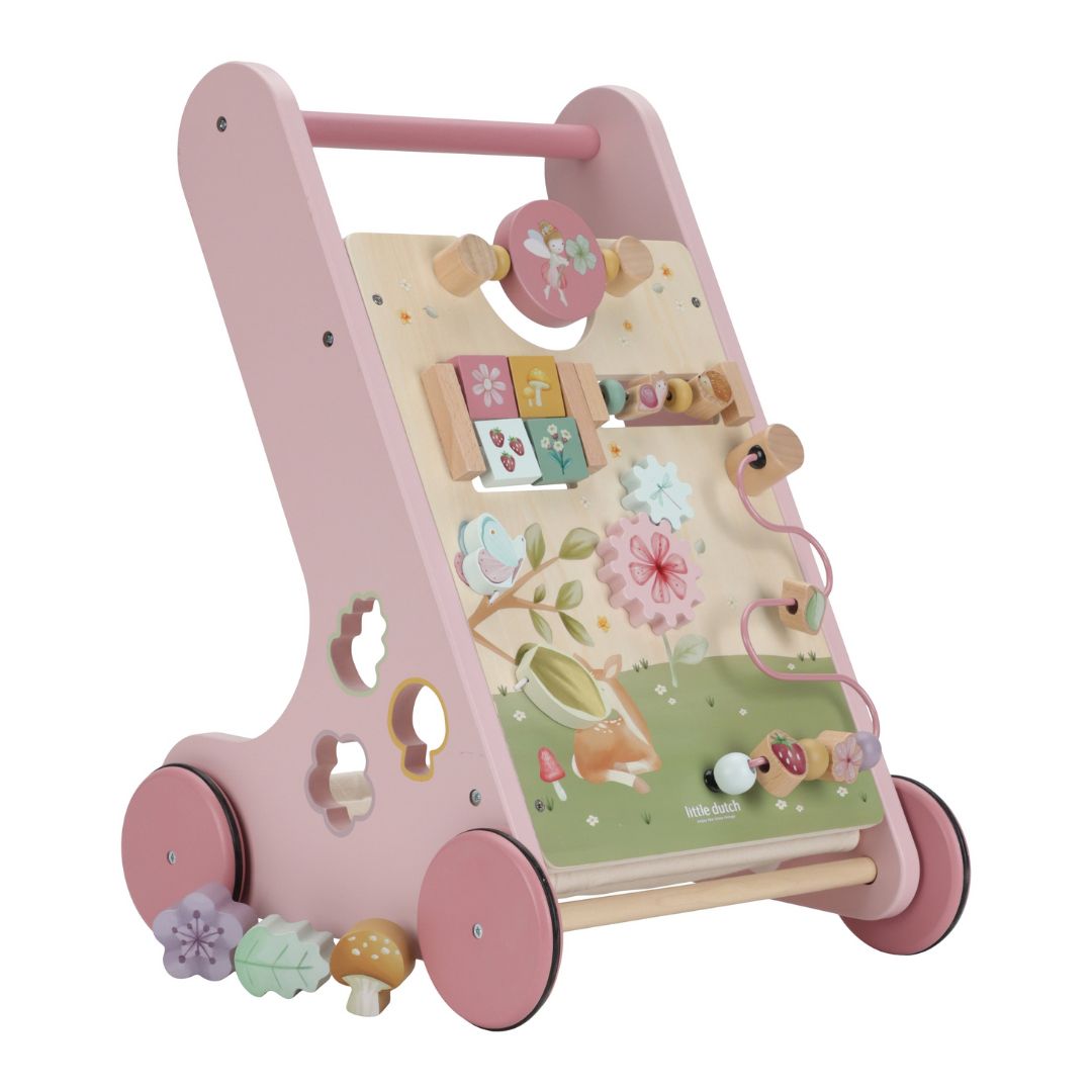 Little Dutch - Fairy Garden | Wooden Multi-Activity Walker