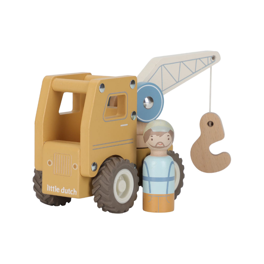 Little Dutch - Wooden Crane Truck