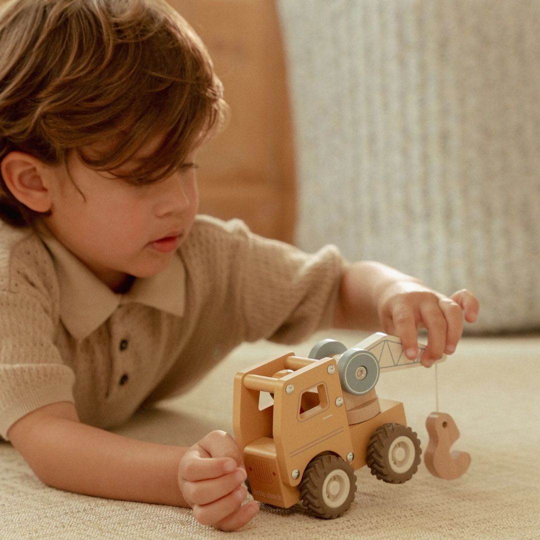Little Dutch - Wooden Crane Truck