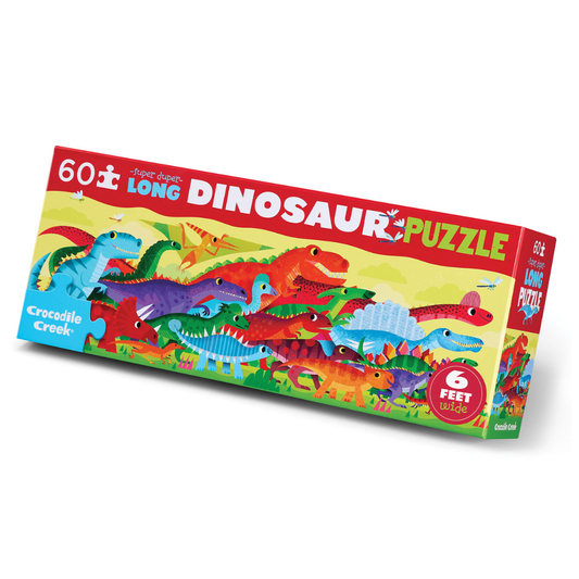 Crocodile Creek - Super Duper Long Puzzle - Dino World | 60pc