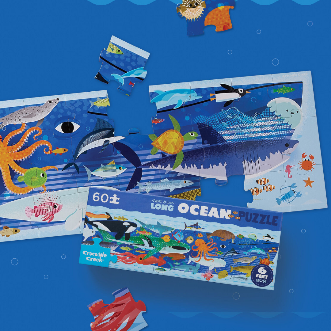 Crocodile Creek - Super Duper Long Puzzle - Ocean | 60pc