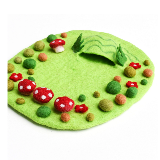 Tara Treasures - Fairy Toadstool Garden Play Mat Playscape