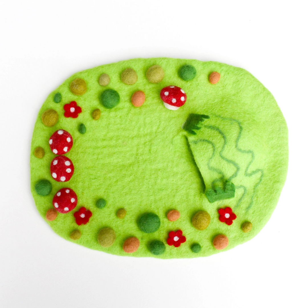 Tara Treasures - Fairy Toadstool Garden Play Mat Playscape