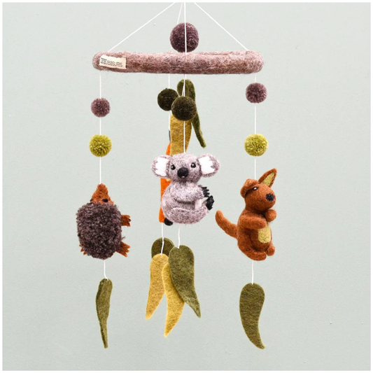 Tara Treasures - Nursery Cot Mobile | Australian Animals
