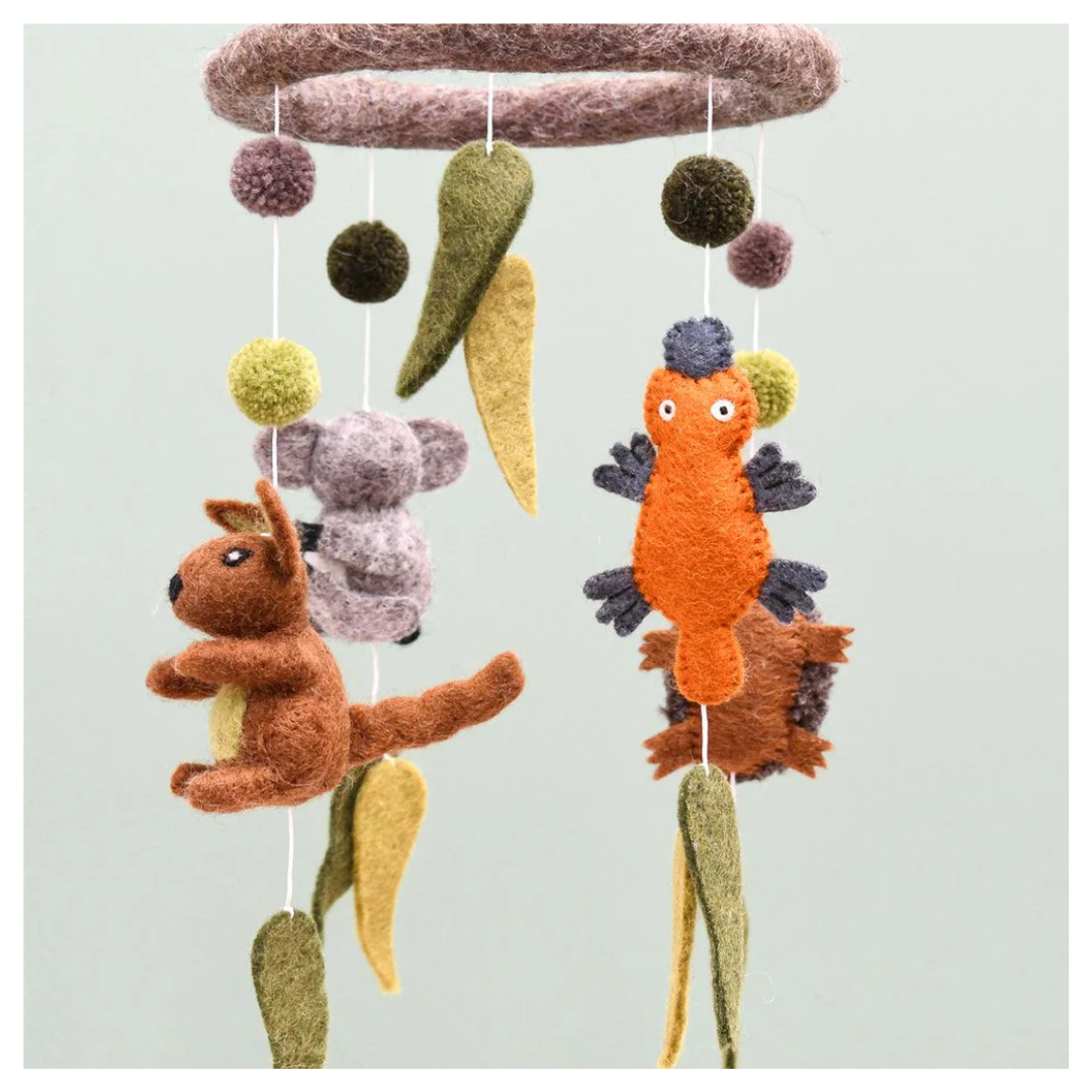 Tara Treasures - Nursery Cot Mobile | Australian Animals