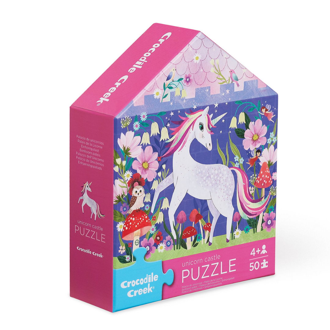 Crocodile Creek - Flat House Puzzle - Unicorn Castle | 50 Piece