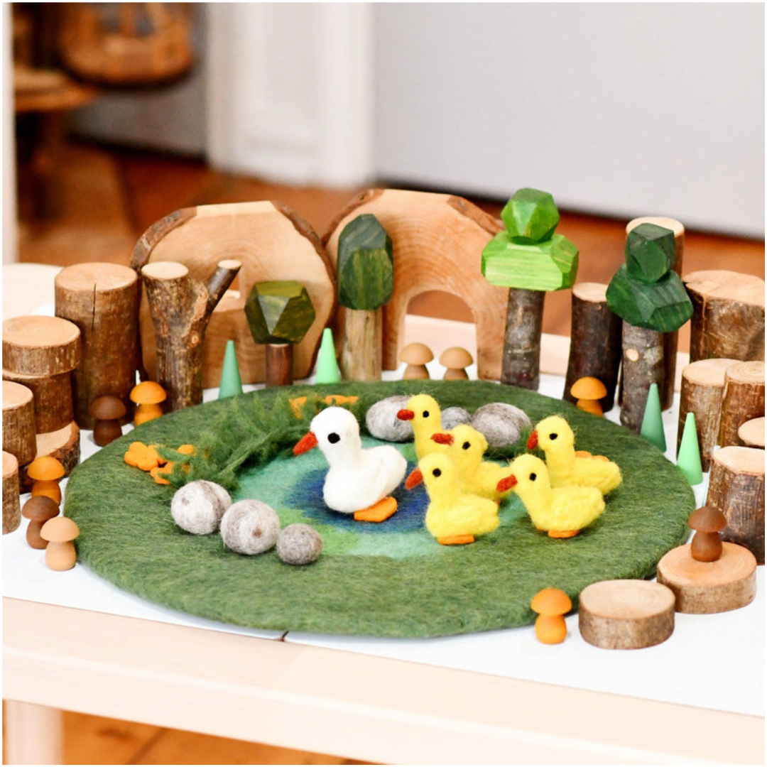 Tara Treasures -  Duck Pond with 6 Ducks Play Mat Playscape