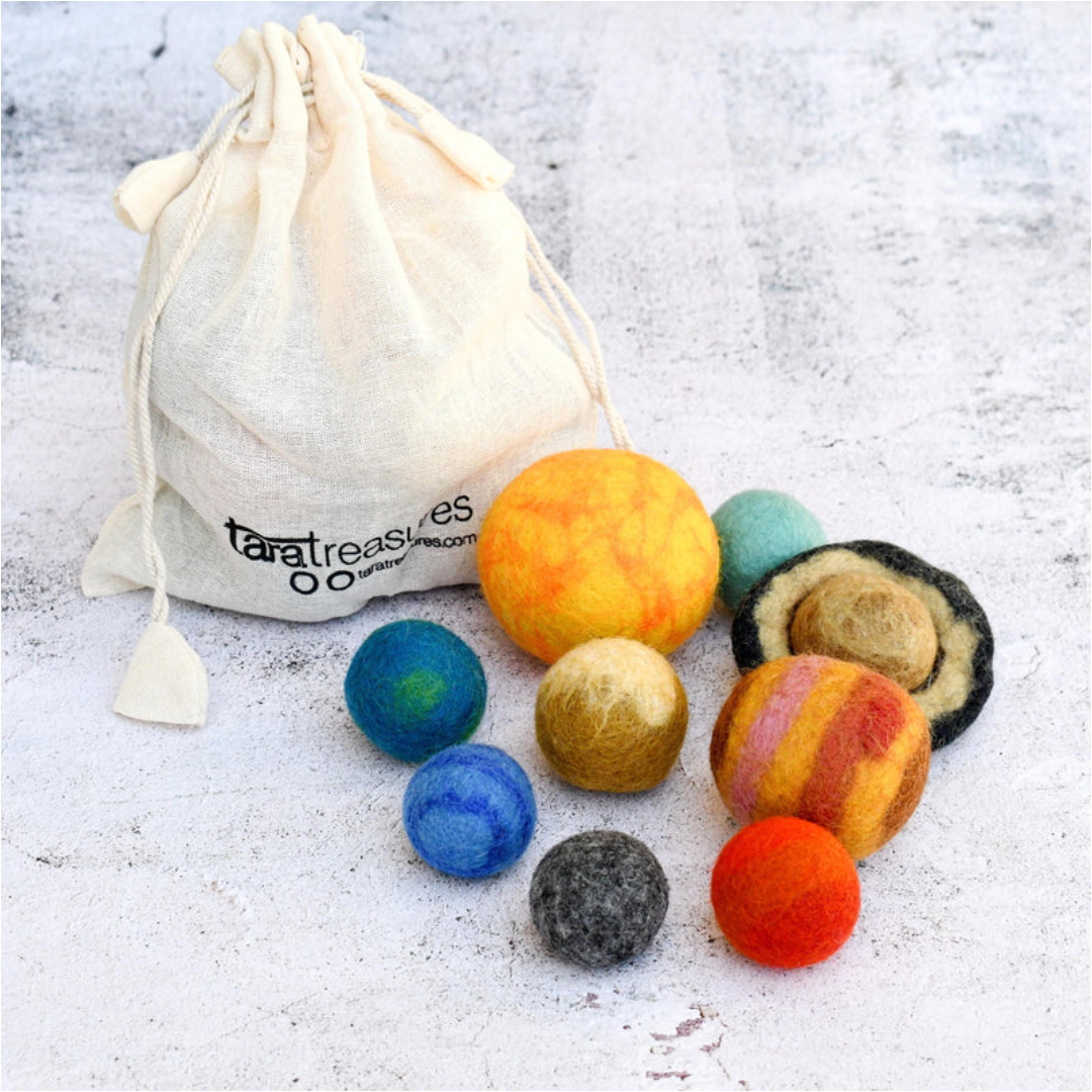 Tara Treasures - Solar System Space Felt Planets