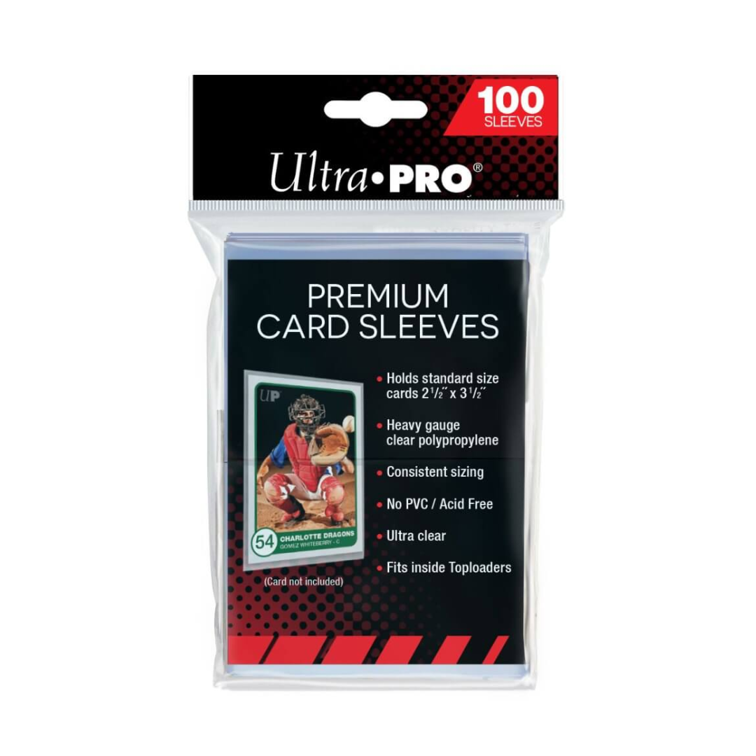 Ultra Pro Premium Card Sleeves Platinum Clear 66 x 94mm 100ct