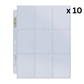 Ultra Pro Page - 9-Pocket Platinum Page for Standard Size Cards (10 Pack)