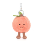 Jellycat Amusables - Peach Bag Charm