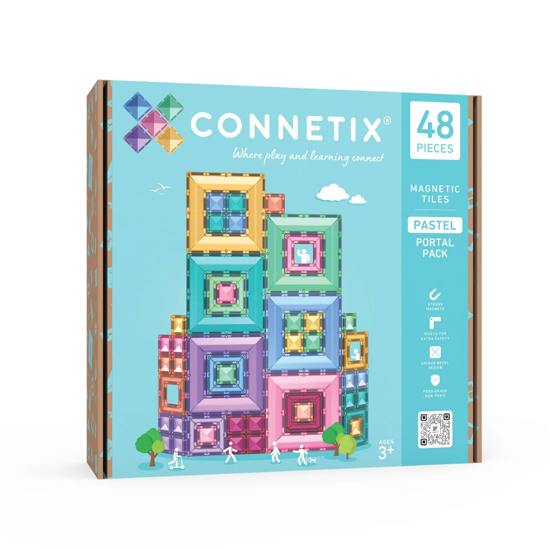 Connetix Tiles 48 Piece Pastel Portal Pack