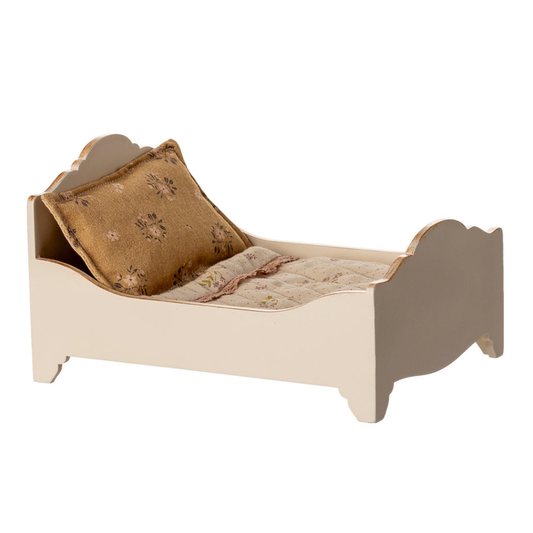 Maileg Bed Mouse Wooden Off-White