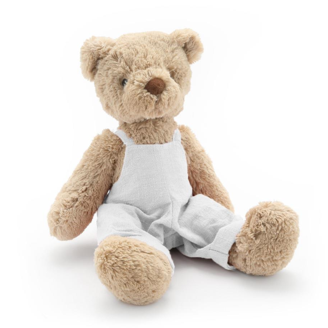 Nana Huchy - Honey Bear - Overalls | White