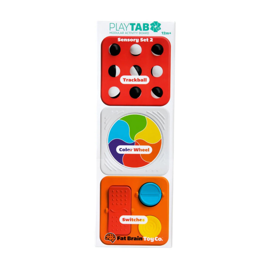 Fat Brain - PlayTab Sensory Set 2 (Trackball Tile, Colour Wheel and Switches Tile)