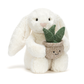 Jellycat Bashful - Cream Bunny with Plant