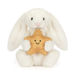 Jellycat Bashful - Cream Bunny with Star