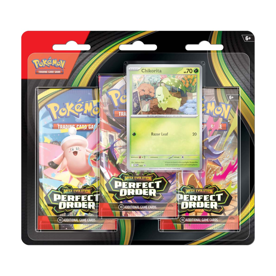 Pokemon TCG: Mega Evolution - Perfect Order Three Booster Blister